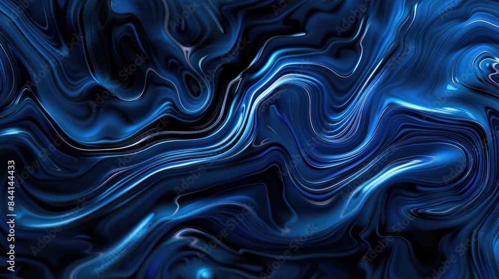 blue waving on black background blue waving on black background