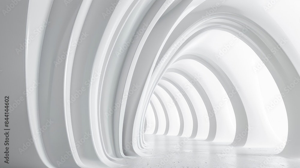 Obraz premium simple waving white abstract background