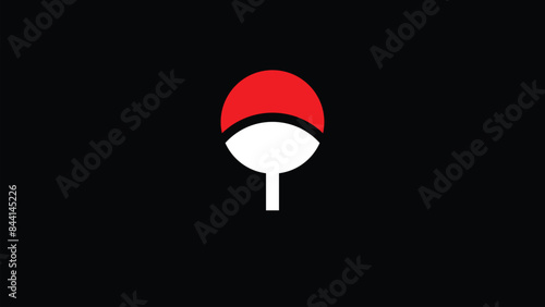 symbol of flag in isolated black background