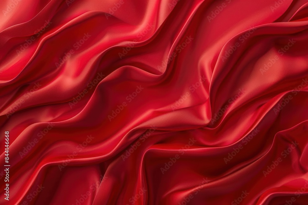 Obraz premium Abstract Red Satin Drapery