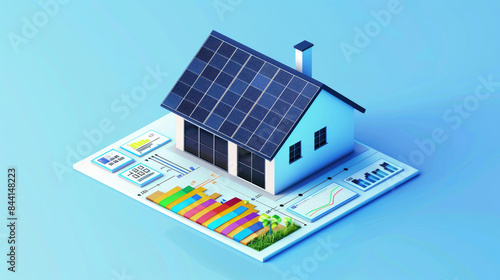 Wallpaper Mural Utilizing Infographic Diagrams to Explain Battery Packs as an Alternative Clean Energy Storage System in Smart Homes with Solar Panel Roofs for Backup and Sustainable Energy Torontodigital.ca