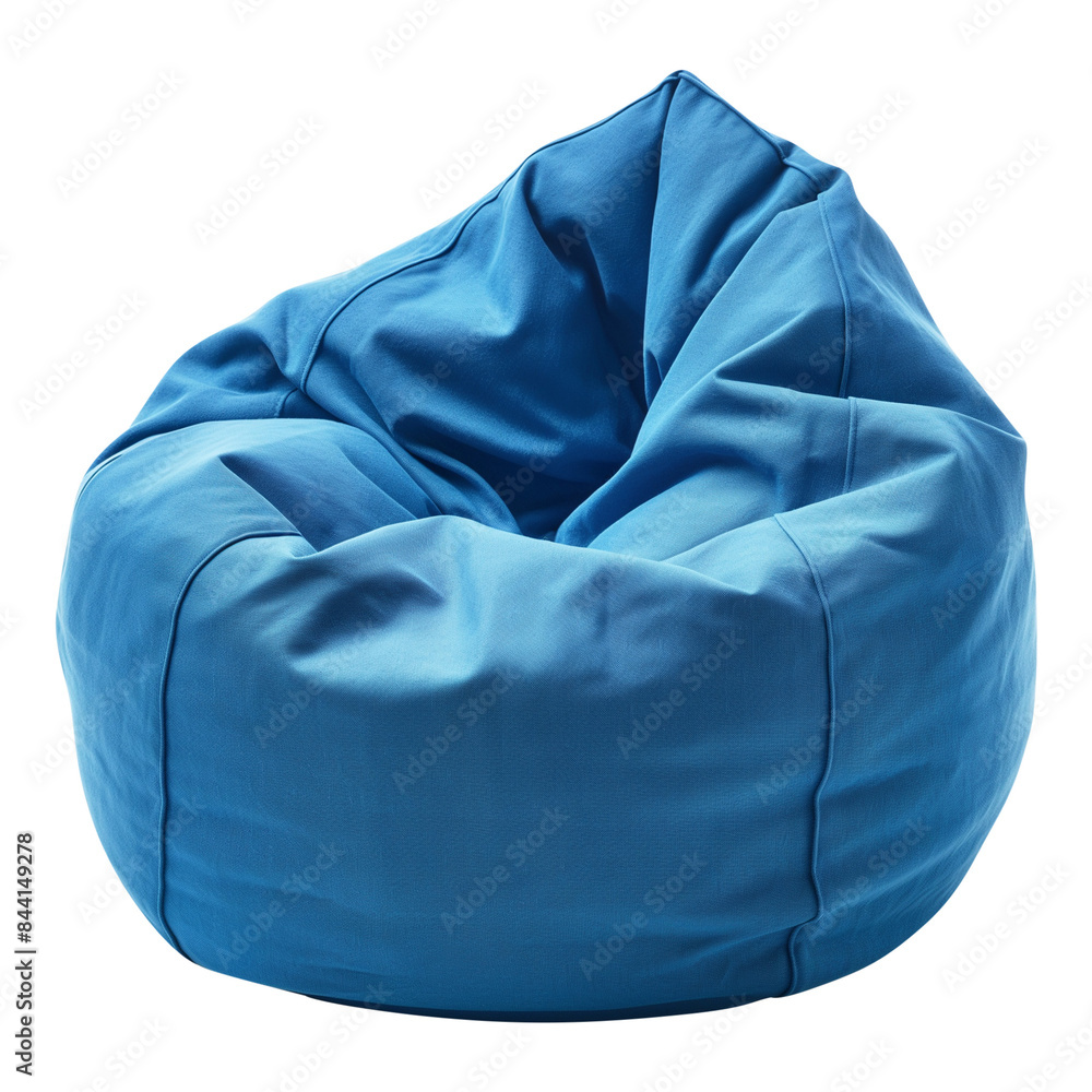beanbag bean bag seat chair isolated on transparent white background, clipping path beanbag bean bag seat chair isolated on transparent white background, clipping path