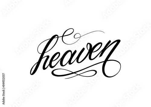 Heaven lettering