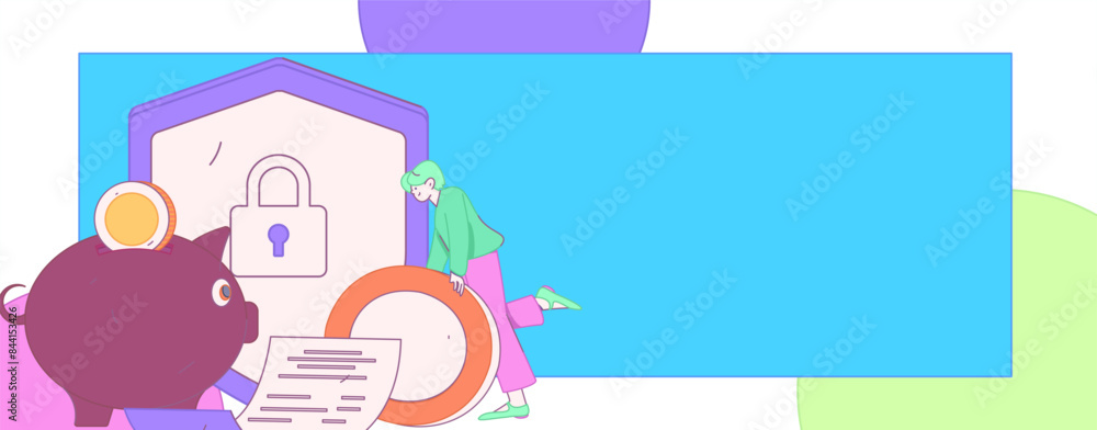 Online shopping payment security character flat vector concept operation hand drawn illustration
Online shopping payment security character flat vector concept operation hand drawn illustration