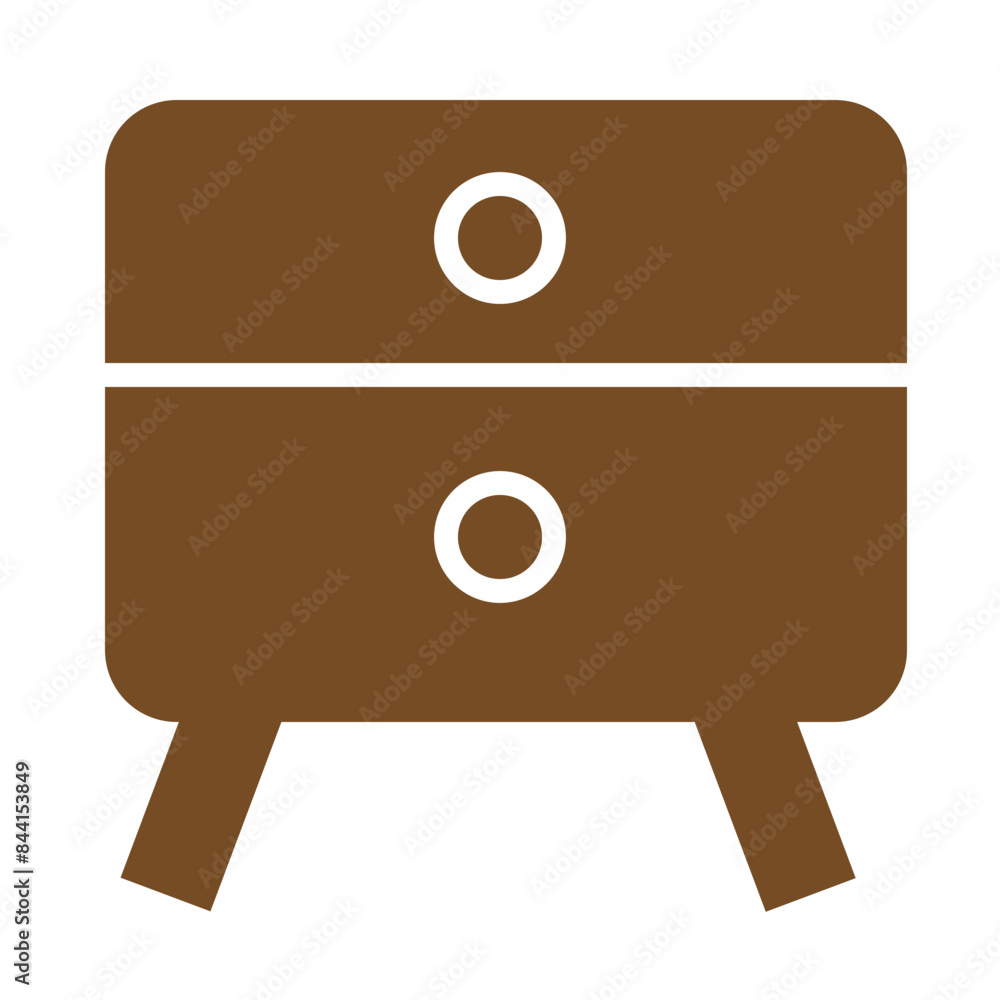 Fototapeta premium illustration of an wooden cabinet