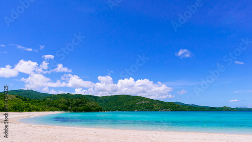 Photography Bonbon Beach white sand on a sunny day