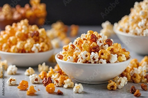 gourmet popcorn with various flavors