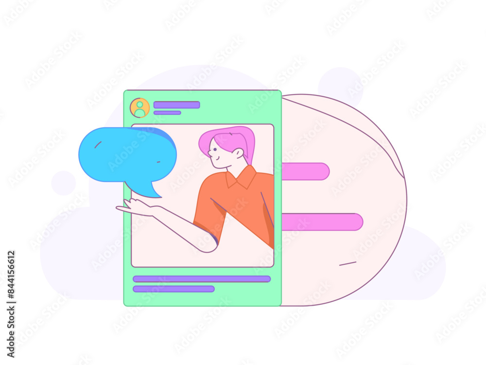 Communicate with consultants flat vector character concept operation hand drawn illustration
Communicate with consultants flat vector character concept operation hand drawn illustration