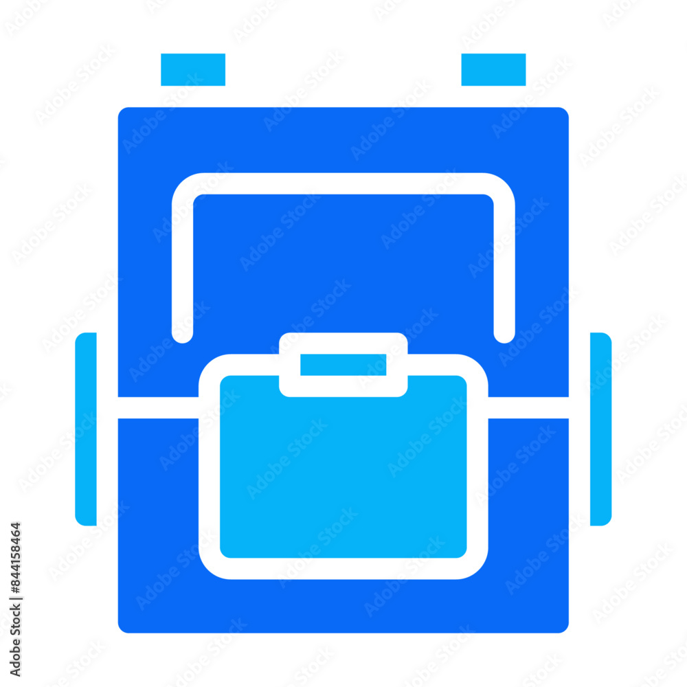 Backpack solid duo tone icon. vector glyph icon for mobile app, website, logo and presentation design. Backpack solid duo tone icon. vector glyph icon for mobile app, website, logo and presentation design.