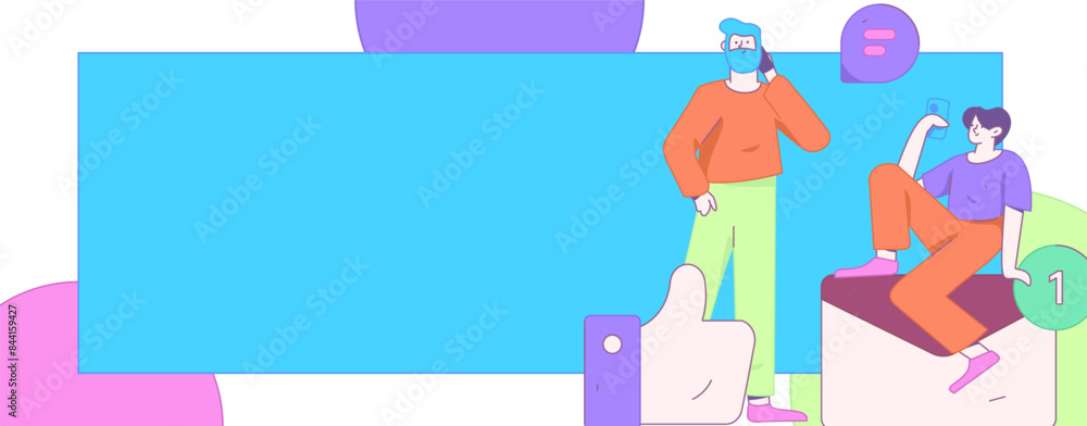 Communicate with consultants flat vector character concept operation hand drawn illustration
Communicate with consultants flat vector character concept operation hand drawn illustration