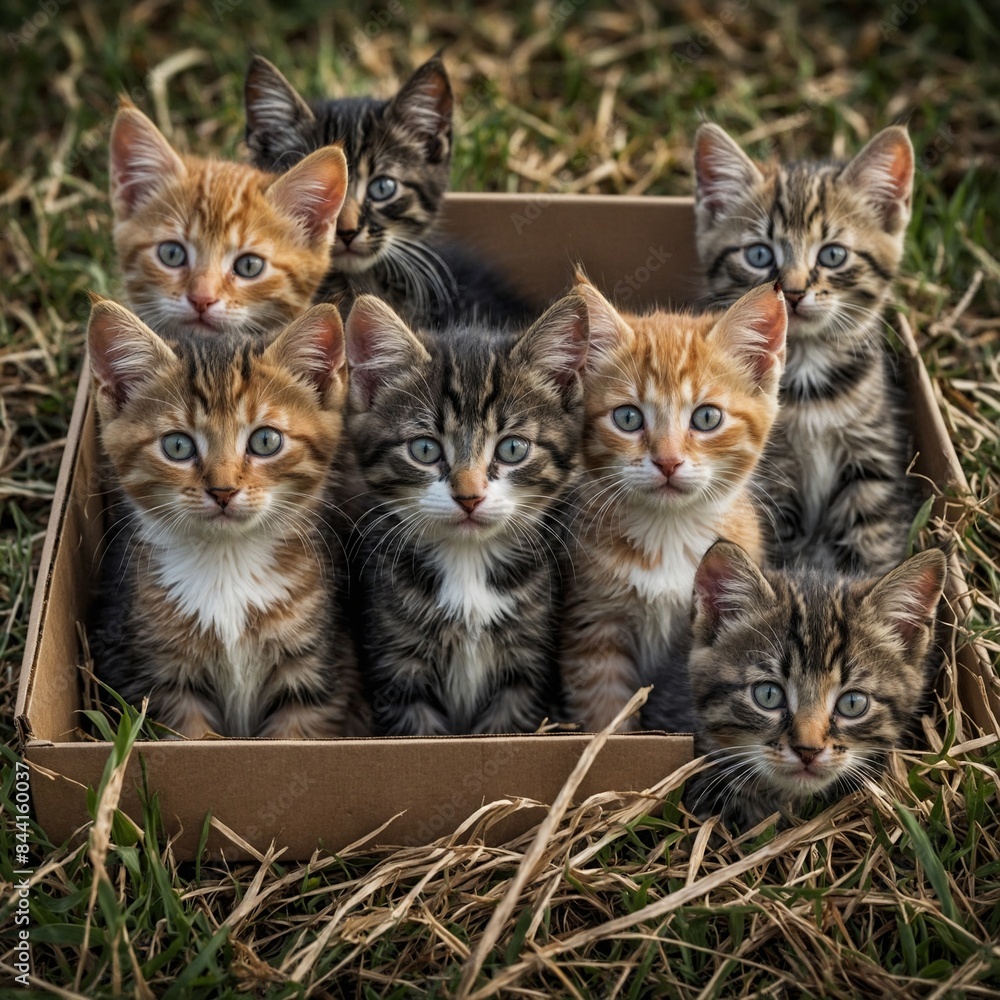 Filhotinhos de Gato Generate IA