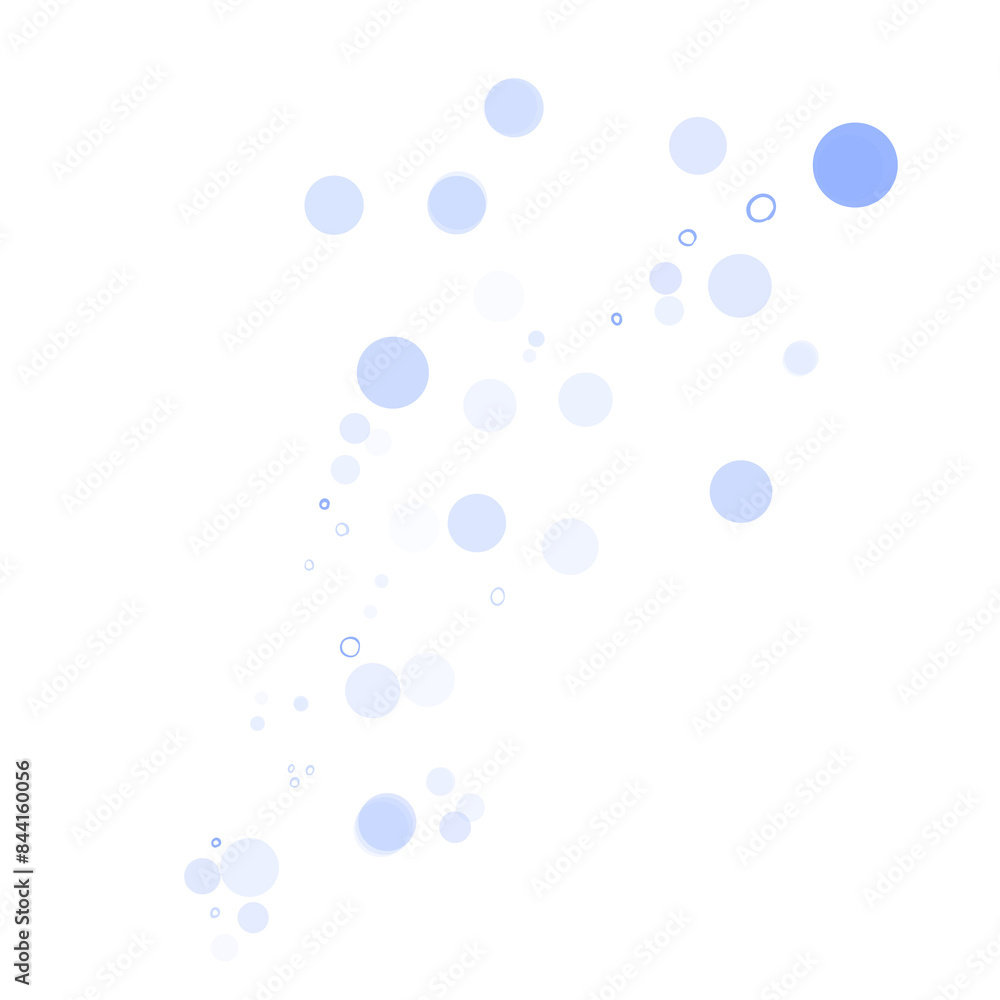 Bubbles in the air or water illustration, simple digital style Bubbles in the air or water illustration, simple digital style