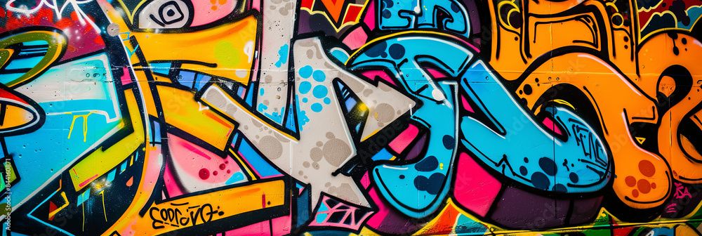 colorful graffiti wall, generative AI colorful graffiti wall, generative AI