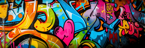 Wallpaper Mural colorful graffiti wall, generative AI Torontodigital.ca