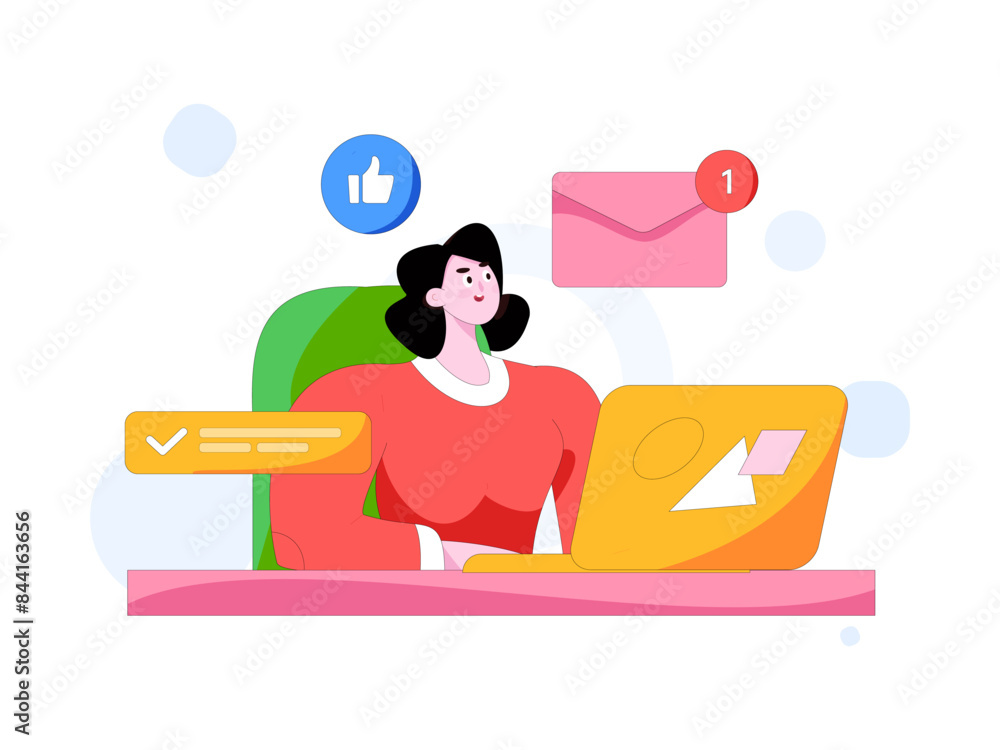 Communicate with consultants flat vector character concept operation hand drawn illustration
Communicate with consultants flat vector character concept operation hand drawn illustration
