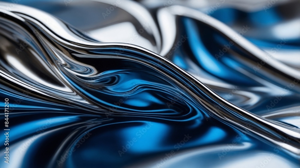 smooth reflective surface of liquid metal, Texture, background smooth reflective surface of liquid metal, Texture, background