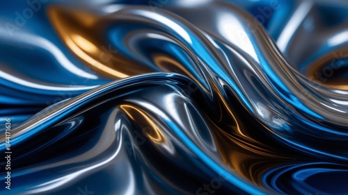 smooth reflective surface of liquid metal, Texture, background