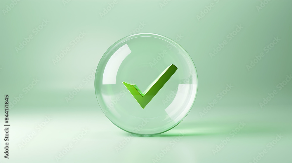 Check mark approval sign. Check mark approval sign.