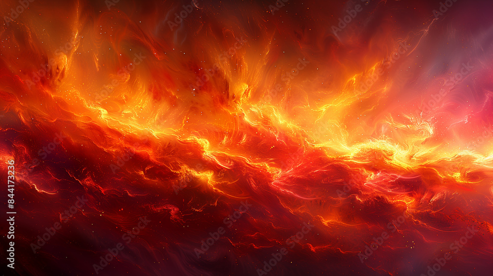 Large fire burns red and orange in night sky Large fire burns red and orange in night sky