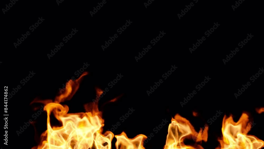 Perfectly looping realistic flames with alpha channel in slow motion, 4k 24p, perfect for tough jobs and video games Perfectly looping realistic flames with alpha channel in slow motion, 4k 24p, perfect for tough jobs and video games
