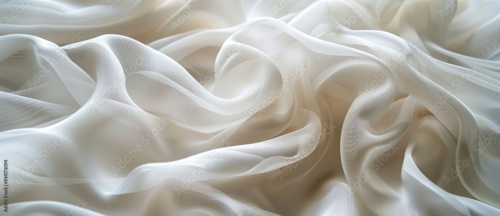 Obraz premium Soft and Delicate White Fabric Texture