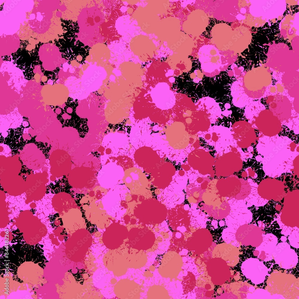 Abstract seamless paint spots markers pattern for wrapping paper and fabrics Abstract seamless paint spots markers pattern for wrapping paper and fabrics