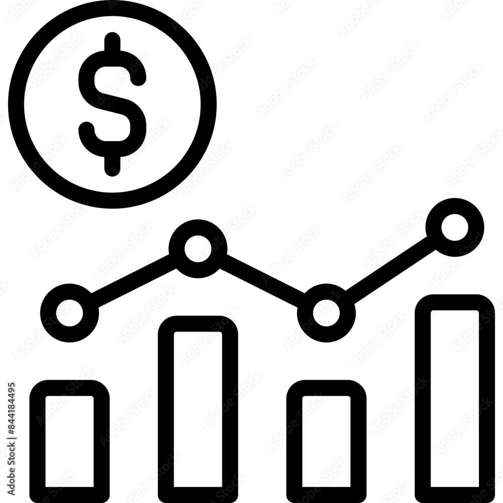 financial growth icon