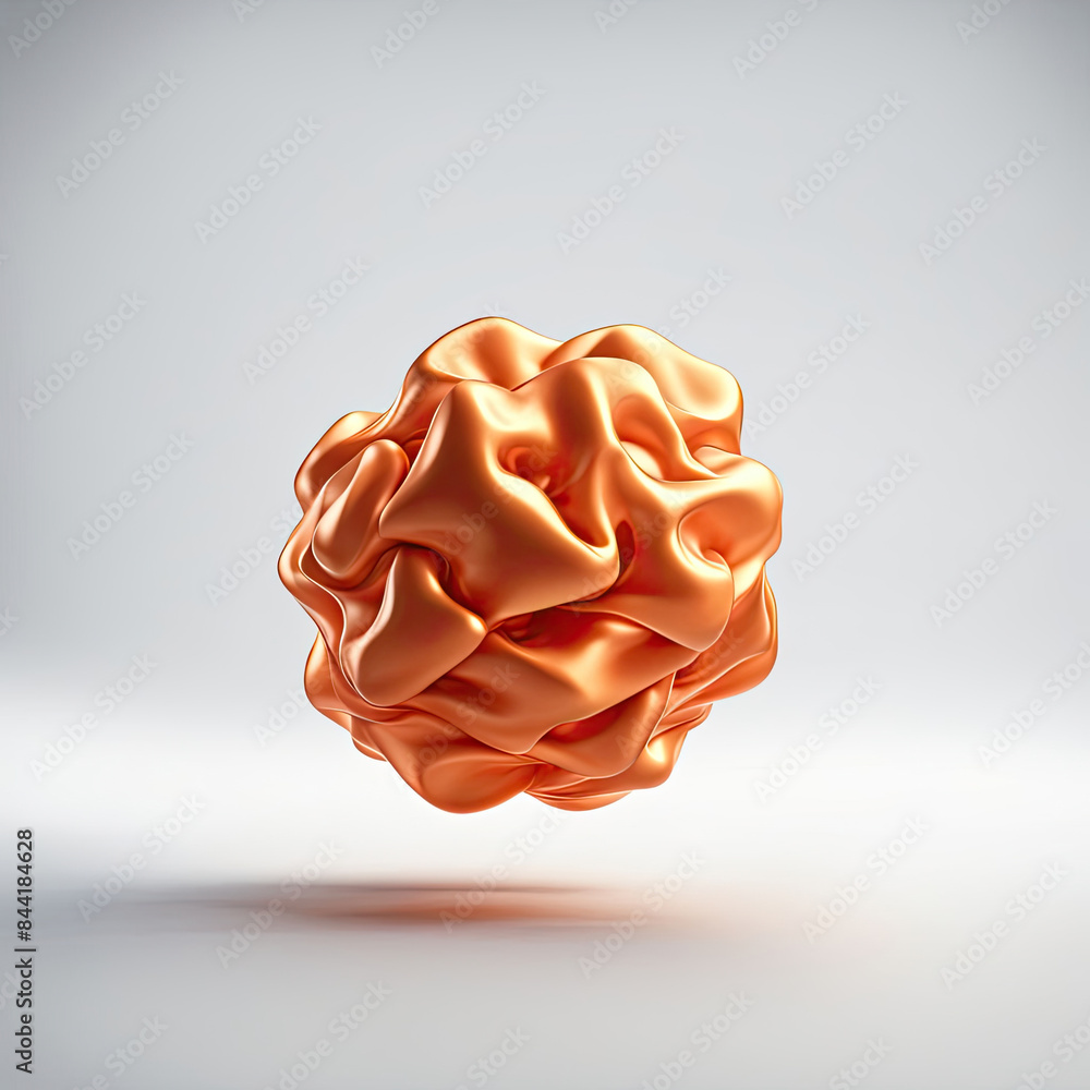 3D rendering of a minimalistic silicone ball 3D rendering of a minimalistic silicone ball