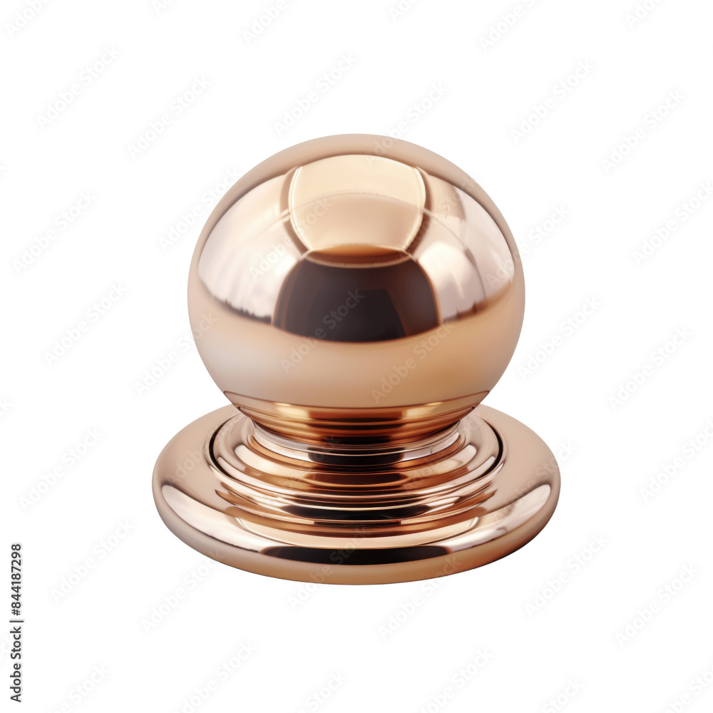 Copper door knob with a polished finish. Perfect for enhancing modern interior design and adding a touch of elegance to your home. transparent background Copper door knob with a polished finish. Perfect for enhancing modern interior design and adding a touch of elegance to your home. transparent background