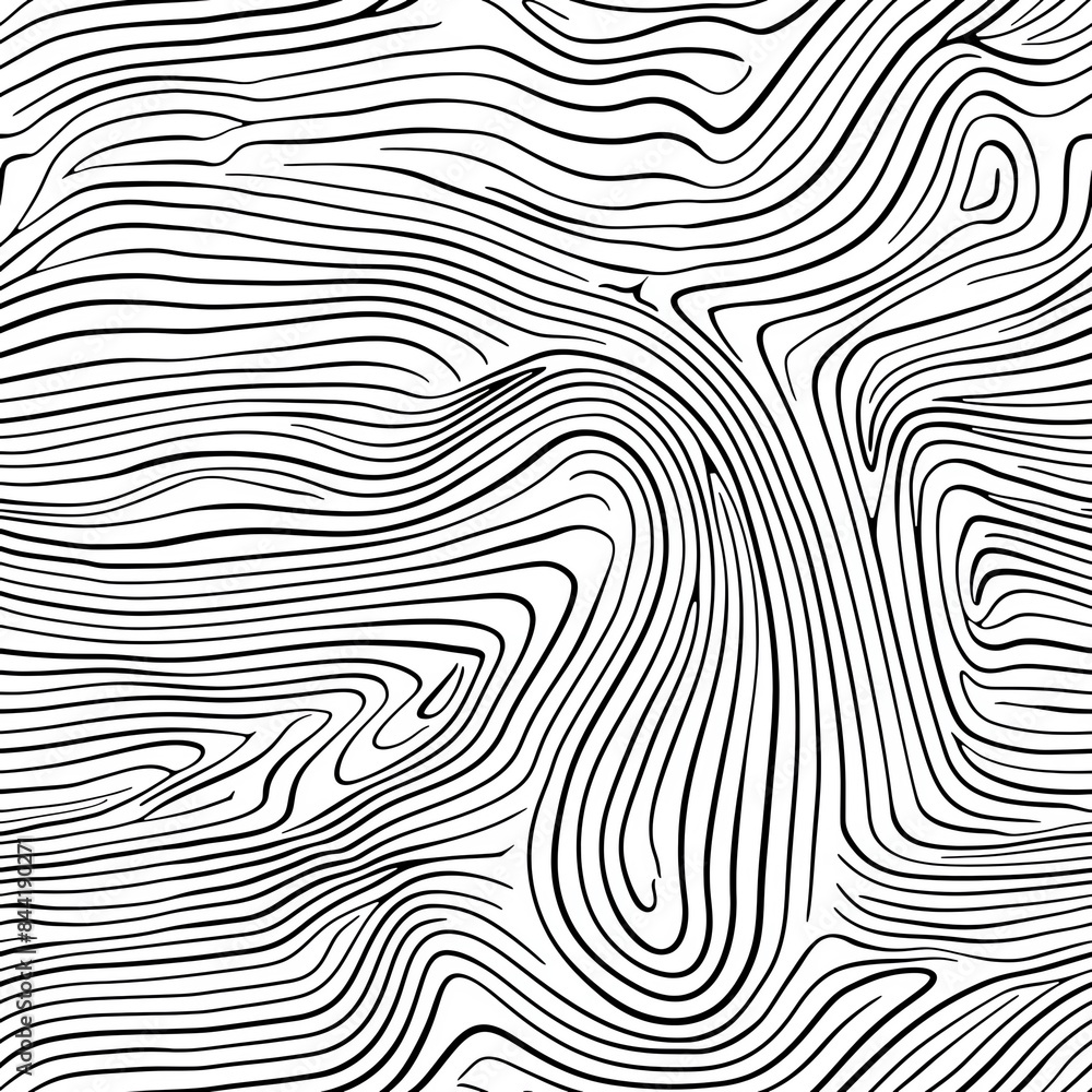 High-resolution image of an abstract simple line art piece, showcasing how lines of varying thickness can create depth and movement High-resolution image of an abstract simple line art piece, showcasing how lines of varying thickness can create depth and movement