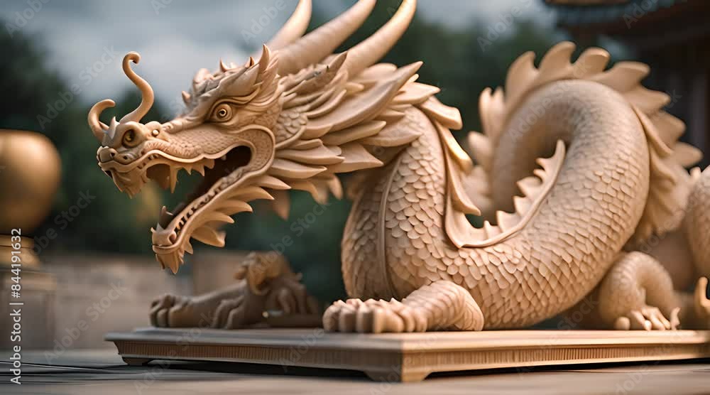 Dragon Chess Piece. Tech and Tradition Dragon Chess Piece. Tech and Tradition