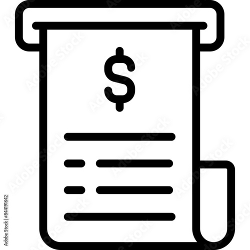 atm receipt icon