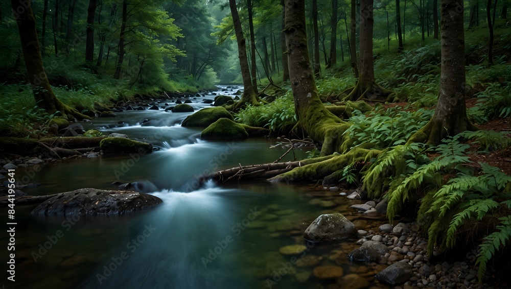The symbiotic relationship between a forest and a river in a single poetic stanza ai_generated The symbiotic relationship between a forest and a river in a single poetic stanza ai_generated