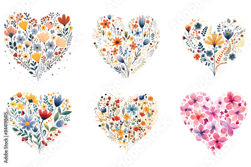 Heart shape flroal vector, watercolor floral love shape.
Watercolor love shape floral butterfly vector, heart shape butterfly with floral design
 photo