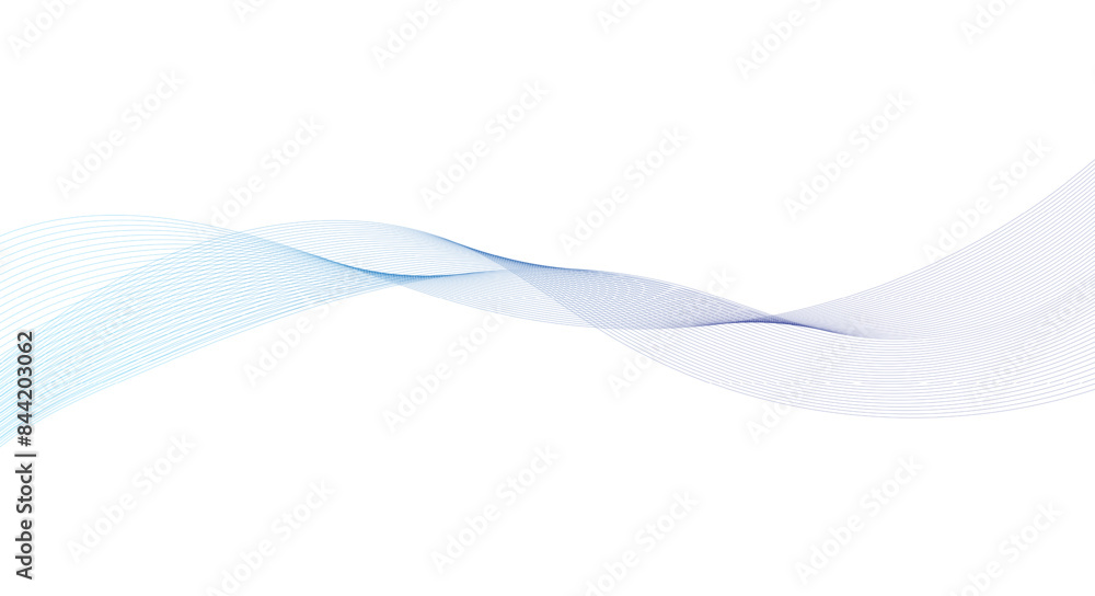Wave lines design blue waves smooth flowing dynamic isolated on white background. Technology, digital, communication, science, music concept vector background illustration Wave lines design blue waves smooth flowing dynamic isolated on white background. Technology, digital, communication, science, music concept vector background illustration