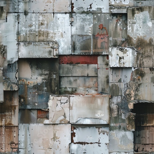 A photography exhibition displaying abstract impressions of urban decay, where textures and forms play with viewers' perceptions, perfect for art lovers and photographers © Samaphon