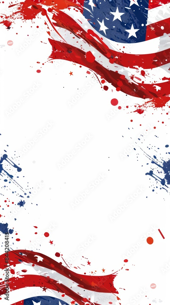 Clean white background with patriotic elements for Patriot Day. Clean white background with patriotic elements for Patriot Day.