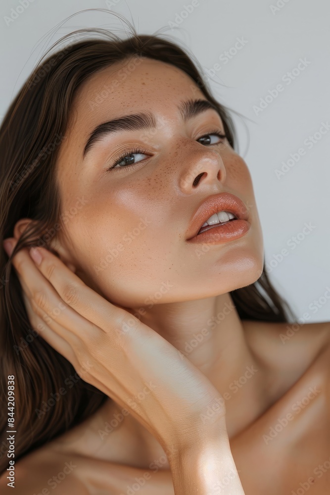 Naklejka premium Spa or cosmetic advertising, beauty concept, cosmetic concept, skin medical beauty concept