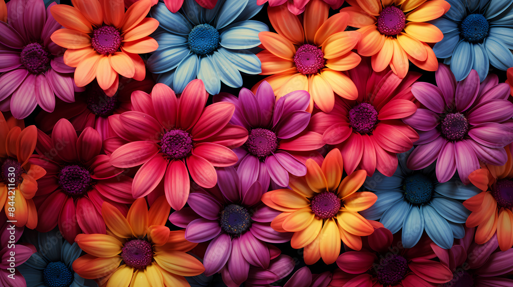 Colorful flower illustration Colorful flower illustration
