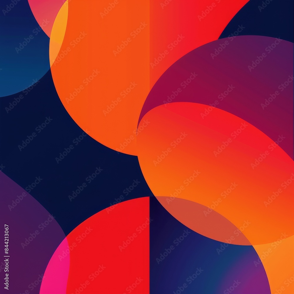 Minimalist modern background with vibrant and bold shapes. Minimalist modern background with vibrant and bold shapes.
