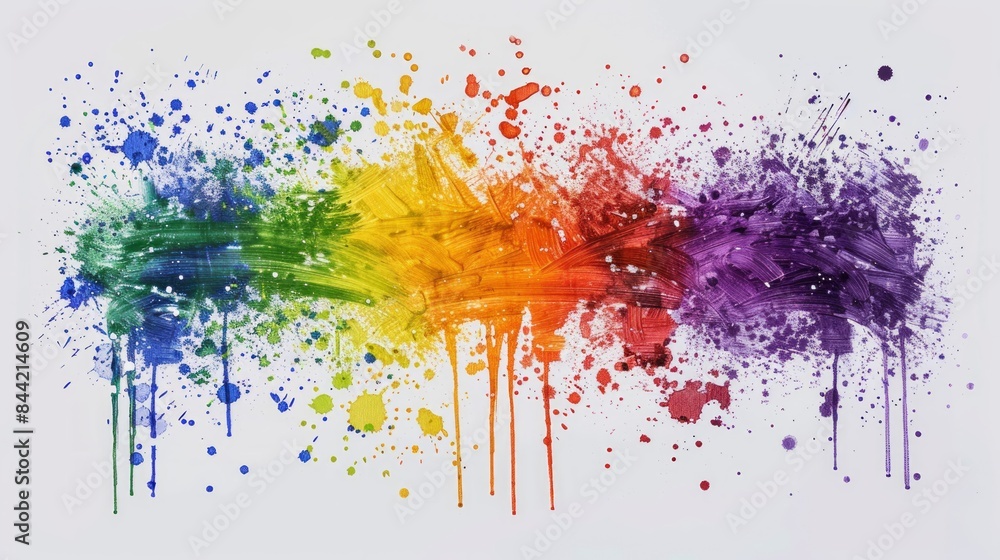 Fototapeta premium paint splash background using colorful, Ai generated Images