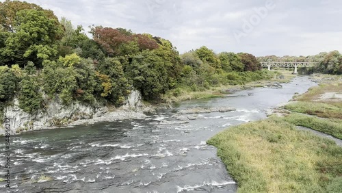 田舎の河川と橋
