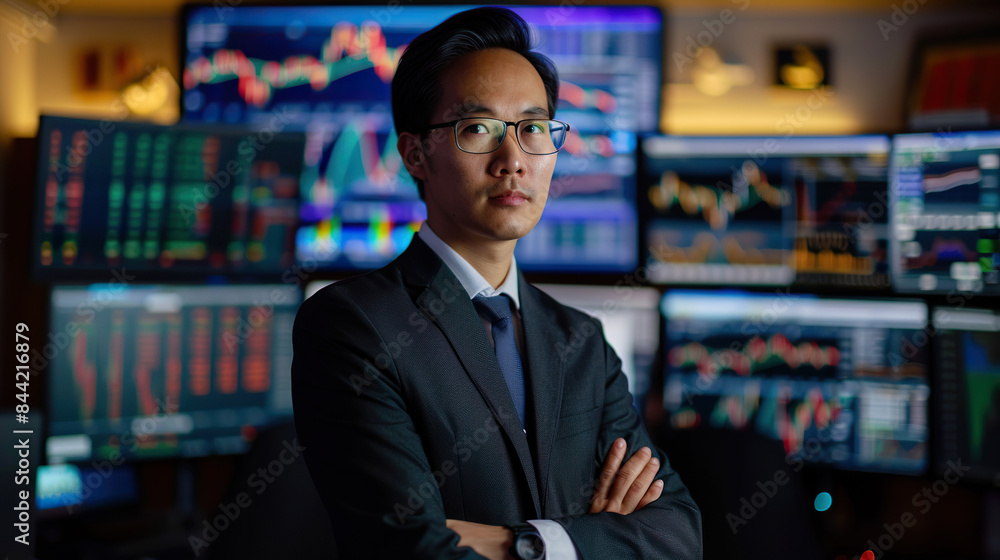 portrait of a businessman in an office library background, smiling professional manager in a suit portrait of a businessman in an office library background, smiling professional manager in a suit