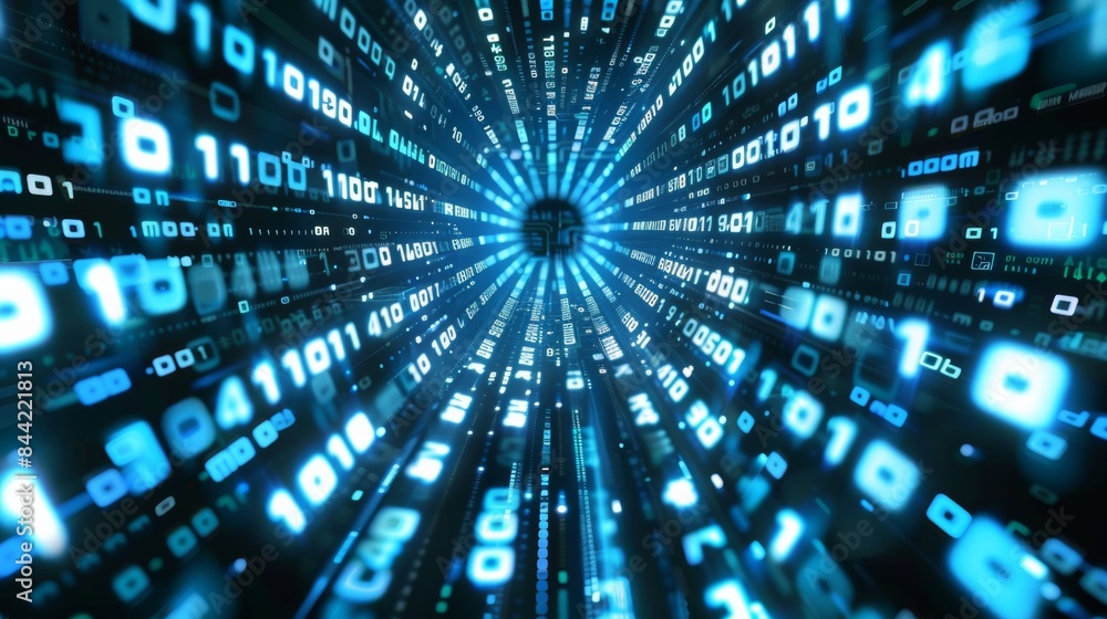 Binary Data with Light Effects Binary Data with Light Effects