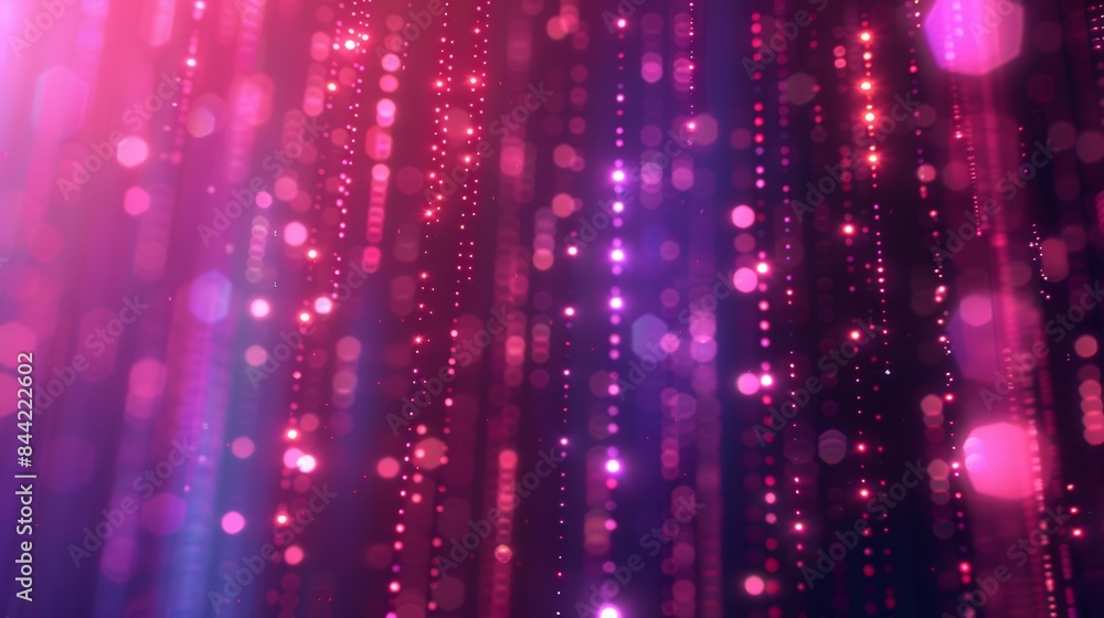 Binary Data with Neon Effect Binary Data with Neon Effect