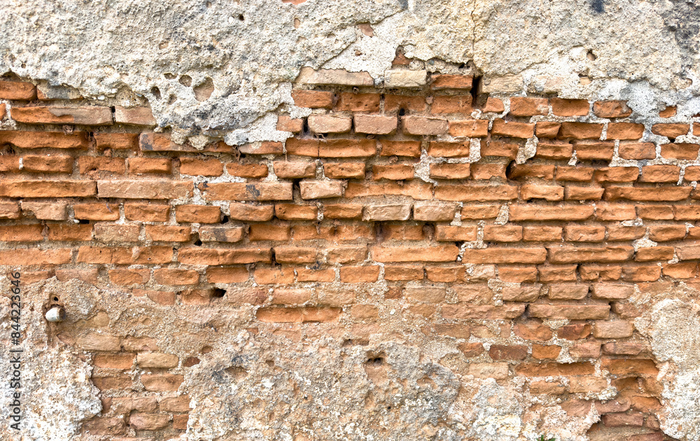 Empty aged brown stonewall background texture. Old, worn wall, peeled plaster. Blank, copy space Empty aged brown stonewall background texture. Old, worn wall, peeled plaster. Blank, copy space