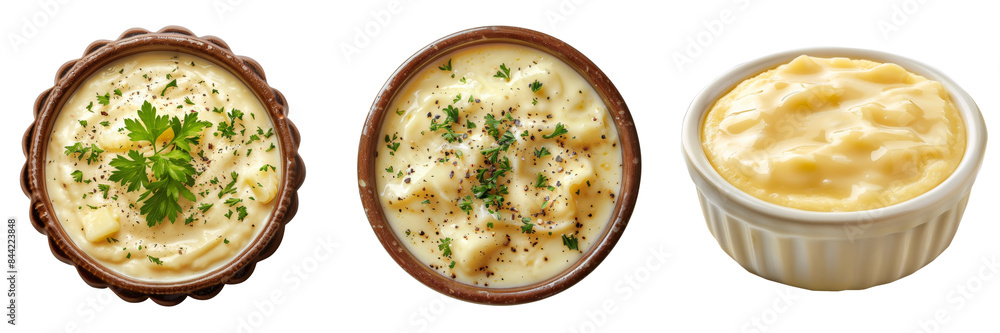 Creamy Béchamel Dish Isolated on Transparent or White Background, PNG Creamy Béchamel Dish Isolated on Transparent or White Background, PNG