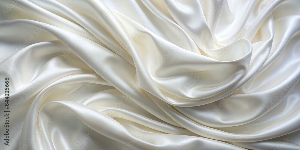 Obraz premium Elegant White Silk Background for Design Projects