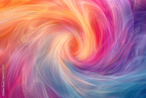 Wallpaper Mural A vibrant abstract background featuring colorful twisted shapes in motion, suitable for digital art posters Torontodigital.ca