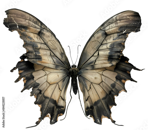 Isolated Butterfly PNG scrapbooking, junk journaling, digital art. 